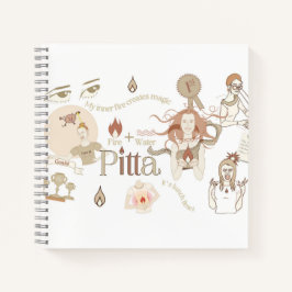 Cuaderno de espiral Ayurveda Pitta Dosha