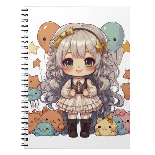cuaderno de espiral chibi (Frente)