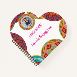 Cuaderno de espiral con patrón africano Kente | Cu