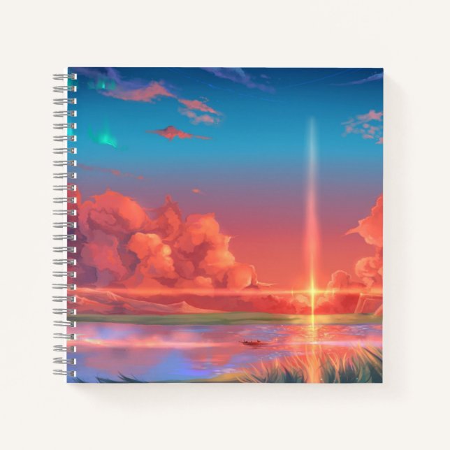 Cuaderno de espiral de 8.5" x 8.5" (Anverso)