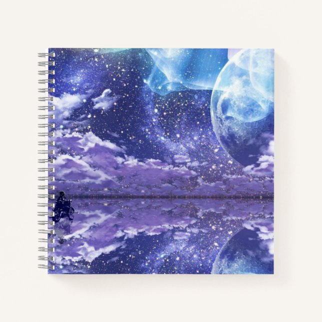 Cuaderno de espiral de 8.5" x 8.5" (Anverso)