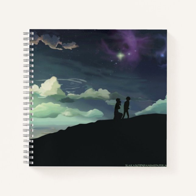 Cuaderno de espiral de 8.5" x 8.5" (Anverso)
