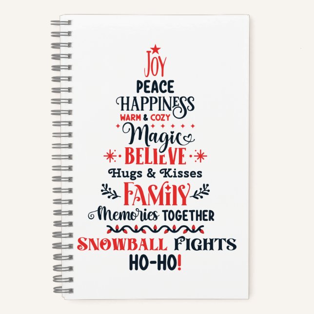 Cuaderno de espiral de 8.5" x 8.5" (Anverso)