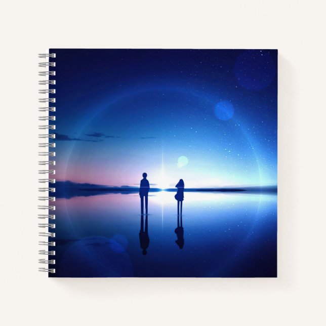 Cuaderno de espiral de 8.5" x 8.5" (Anverso)