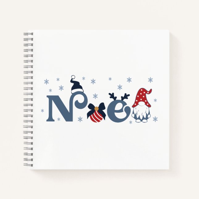 Cuaderno de espiral de 8.5" x 8.5" (Anverso)