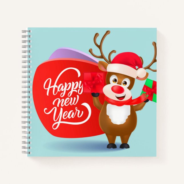 Cuaderno de espiral de 8.5" x 8.5" (Anverso)