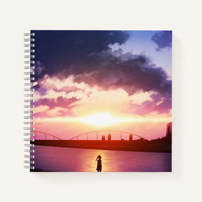 Cuaderno de espiral de 8.5" x 8.5" (Anverso)
