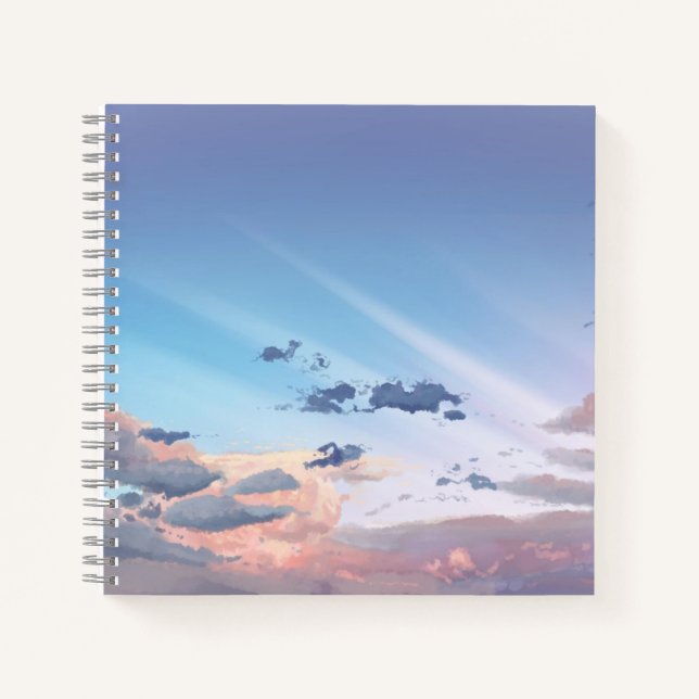 Cuaderno de espiral de 8.5" x 8.5" (Anverso)
