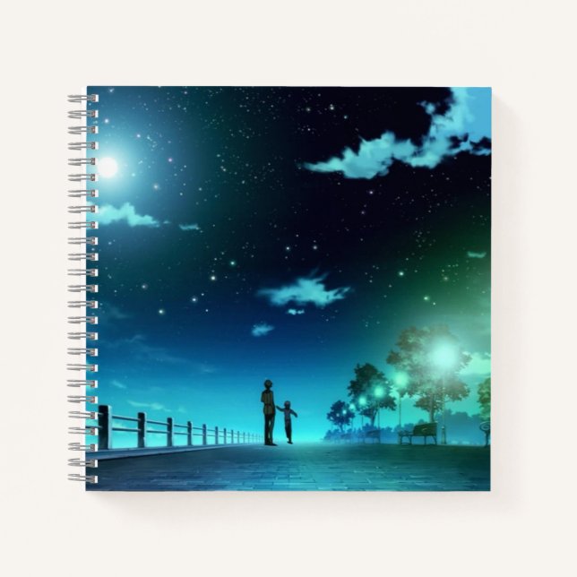 Cuaderno de espiral de 8.5" x 8.5" (Anverso)