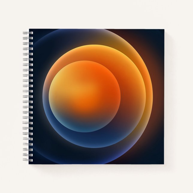 Cuaderno de espiral de 8.5" x 8.5" (Anverso)