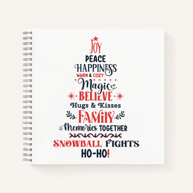 Cuaderno de espiral de 8.5" x 8.5" (Anverso)