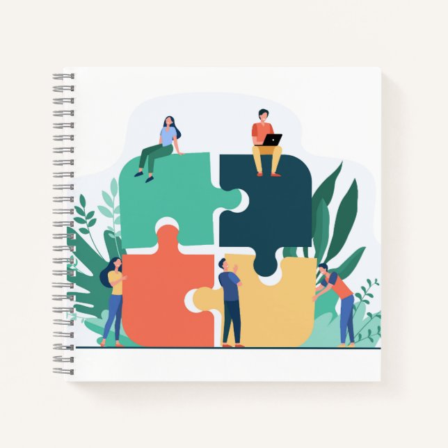 Cuaderno de espiral de 8.5" x 8.5" (Anverso)