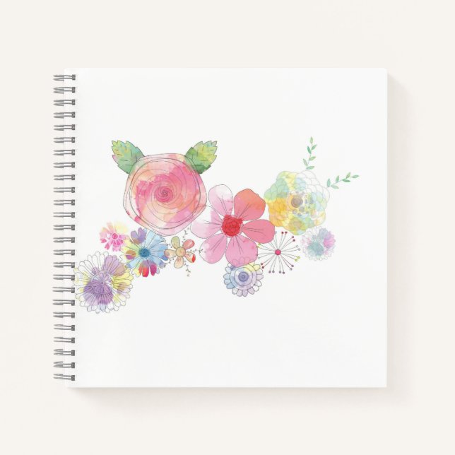 Cuaderno de espiral de 8.5" x 8.5" (Anverso)
