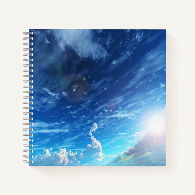 Cuaderno de espiral de 8.5" x 8.5" (Anverso)