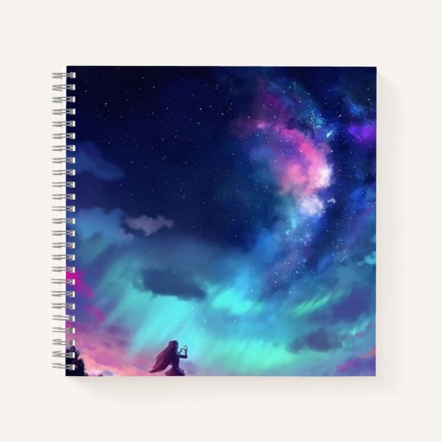 Cuaderno de espiral de 8.5" x 8.5" (Anverso)