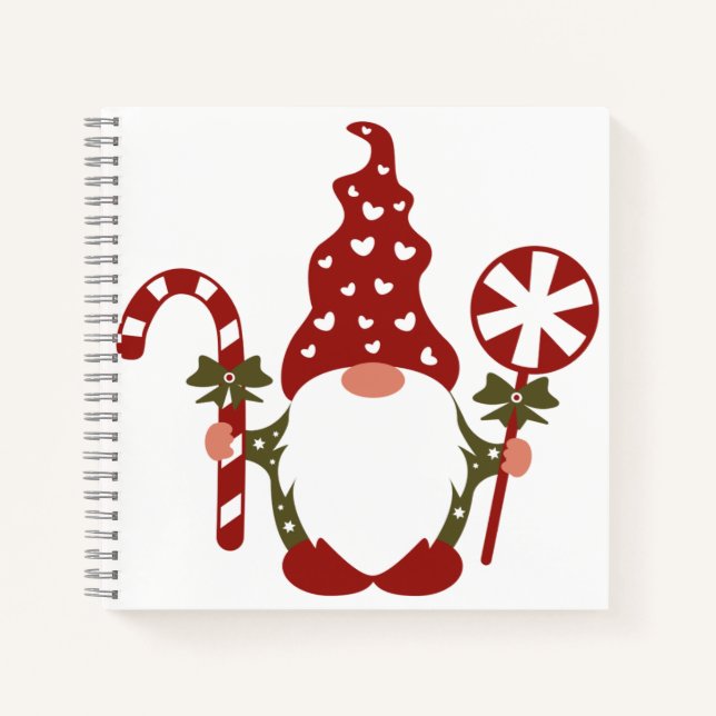 Cuaderno de espiral de 8.5" x 8.5" (Anverso)