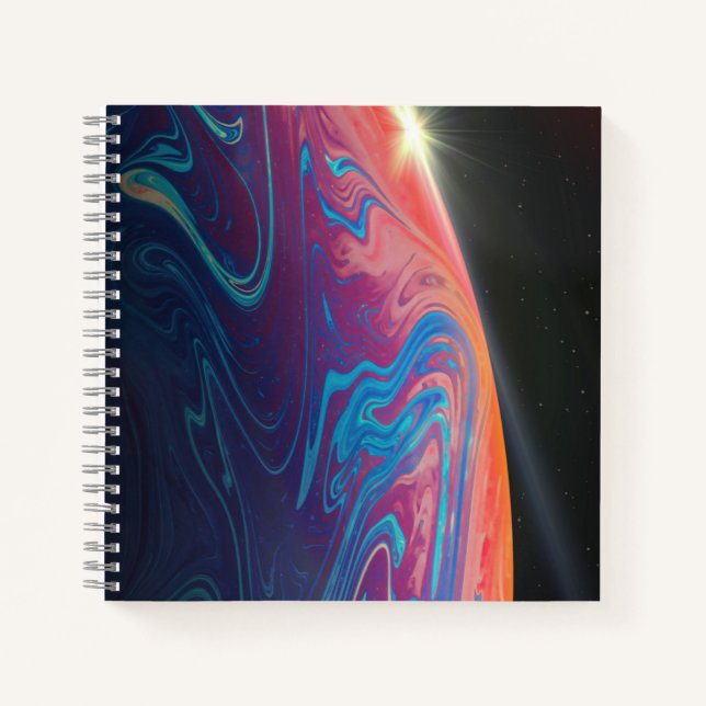 Cuaderno de espiral de 8.5" x 8.5" (Anverso)