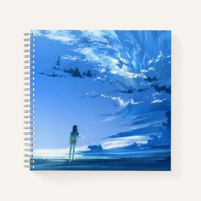 Cuaderno de espiral de 8.5" x 8.5" (Anverso)