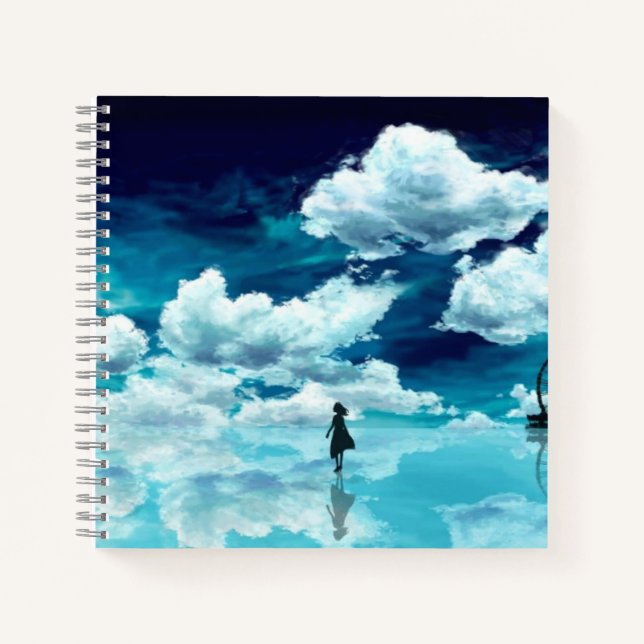 Cuaderno de espiral de 8.5" x 8.5" (Anverso)