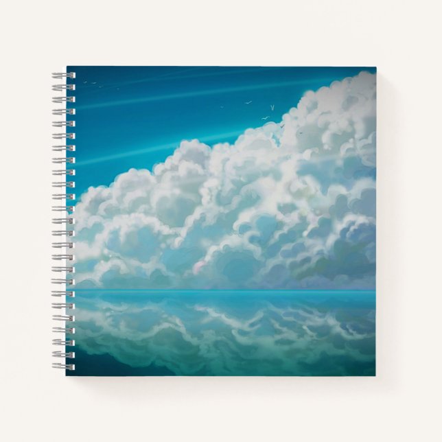 Cuaderno de espiral de 8.5" x 8.5" (Anverso)
