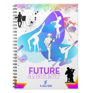 Cuaderno de espiral de artista marcial de música b