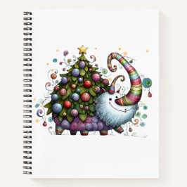 Cuaderno de Espiral de Bestia de Árbol de Navidad