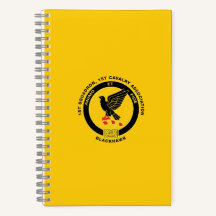 Cuaderno de espiral de caballería - Oro Cav