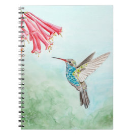 cuaderno de espiral de colibrí