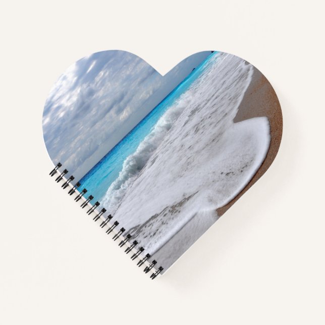 Cuaderno de espiral de corazón (Anverso)