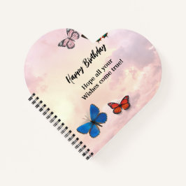 Cuaderno de espiral de corazón