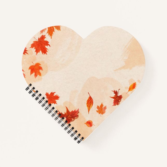 Cuaderno de espiral de corazón (Anverso)