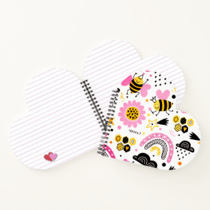 Cuaderno de espiral de corazón