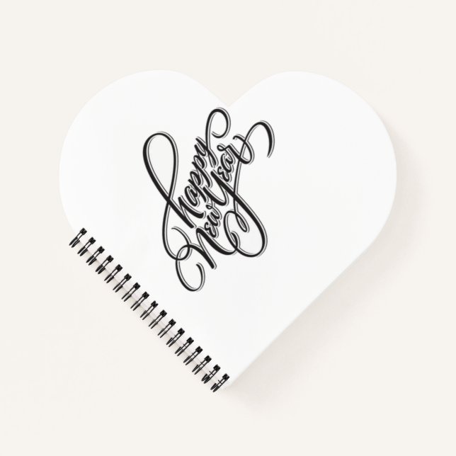 Cuaderno de espiral de corazón (Anverso)