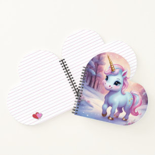 Cuaderno de espiral de corazón