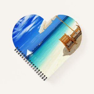 Cuaderno de espiral de corazón