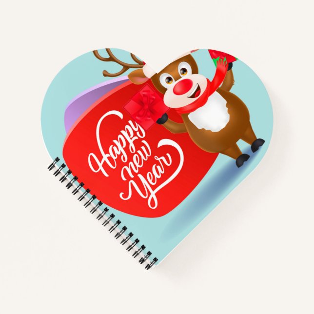 Cuaderno de espiral de corazón (Anverso)