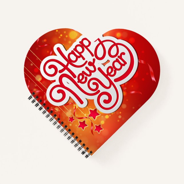 Cuaderno de espiral de corazón (Anverso)