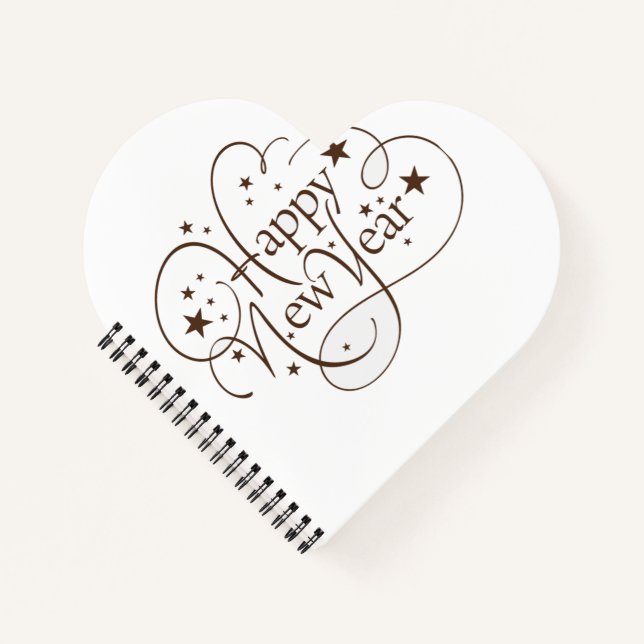 Cuaderno de espiral de corazón (Anverso)