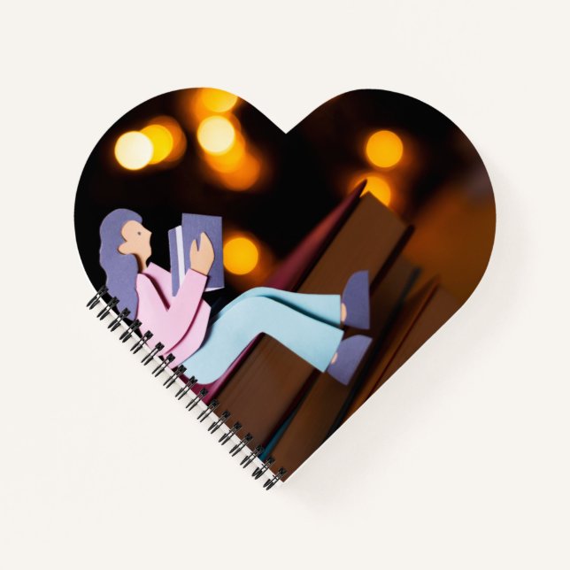 Cuaderno de espiral de corazón (Anverso)