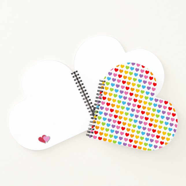 Cuaderno de espiral de corazón (Interior)