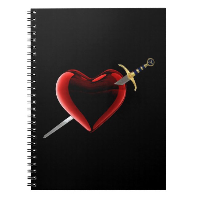 Cuaderno De Espiral De Corazón Y Pérdida (Frente)