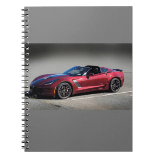 cuaderno de espiral de corvette
