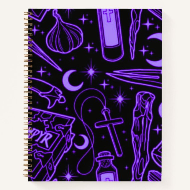 Cuaderno de espiral de cubierta dura con temática  (Anverso)