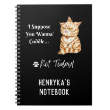 Cuaderno de espiral de gatos de Henryka