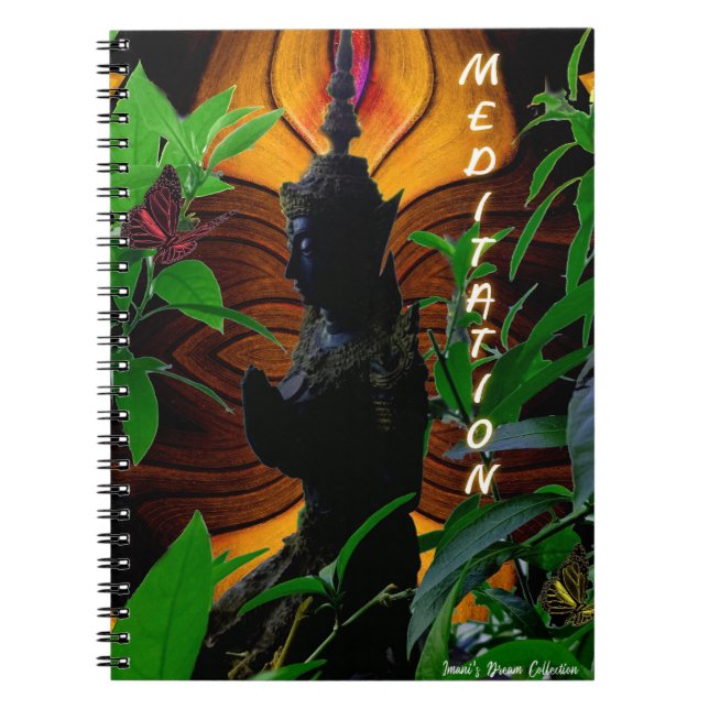 Cuaderno de espiral de meditación de Buda de Sabid (Frente)
