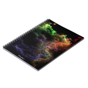 Cuaderno de espiral de nebulosas de mosaico de Art