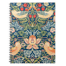 Cuaderno de espiral de William Morris 'Strawberry 