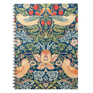 Cuaderno de espiral de William Morris 'Strawberry 