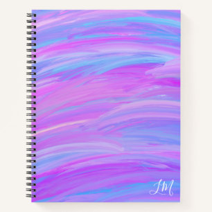 Cuaderno de espiral personalizado de colores pinta