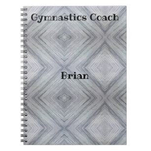 Cuaderno de espiral personalizado del entrenador d